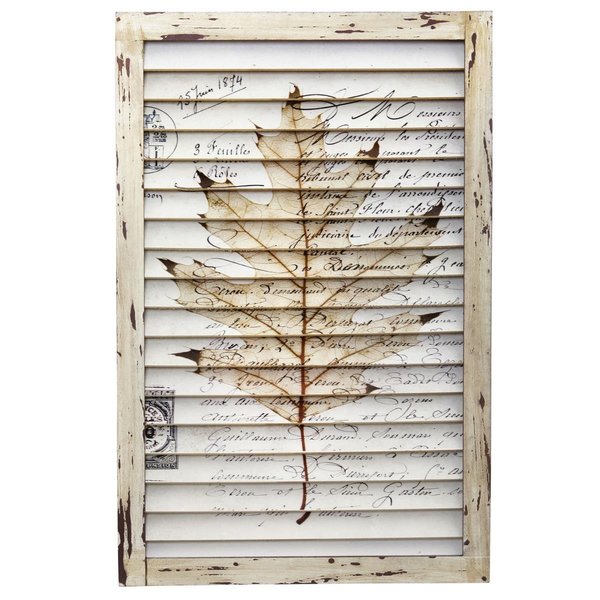 Sarahndipity Maple Leaf Window Shutter Wall Decor SA664603